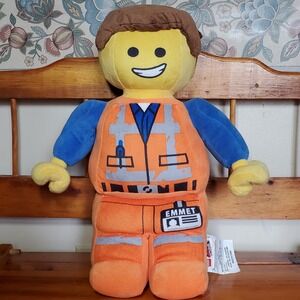 LEGO Movie 2 Emmet Plush Pillow Official‎ 17" Tall Franco Kids Toy 2018